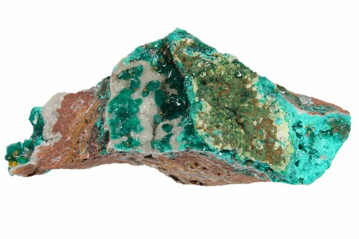 Green Dioptase Crystals on Dolomite - Mpita Prospect, Congo #131260